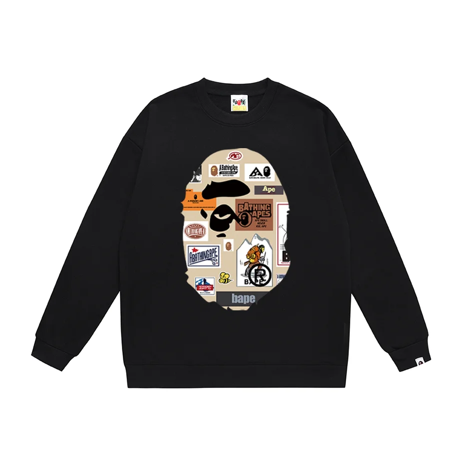 A Bathing Ape A Bathing Ape BAPE STA Triple Black Sweatshirt Black - 1