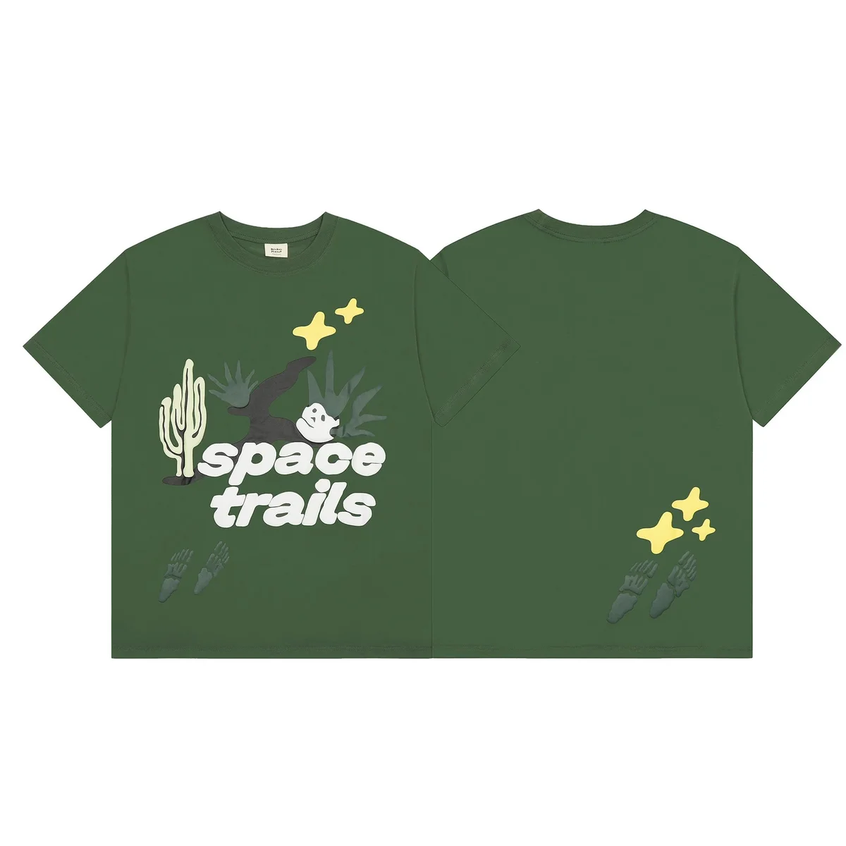 Other Space Trails Green T-Shirt Casual Green - 1