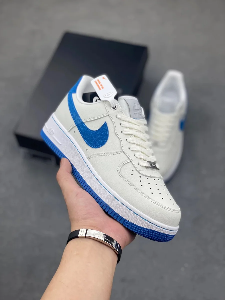 Nike Nike Air Force 1 Sail/University Blue Sneakers Blue - 1