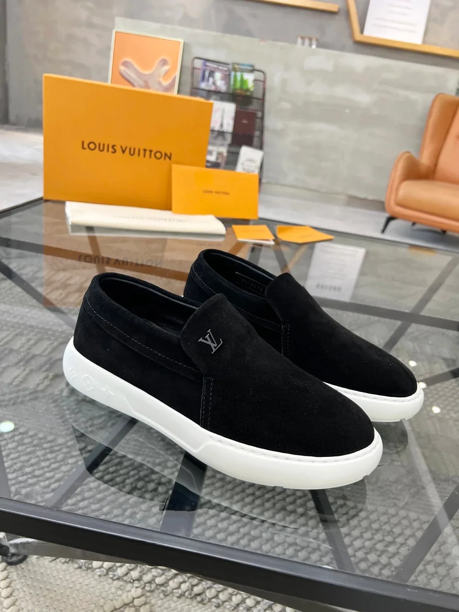 Louis Vuitton Louis Vuitton LV Trainer Black/White Slip-On Sneakers Black