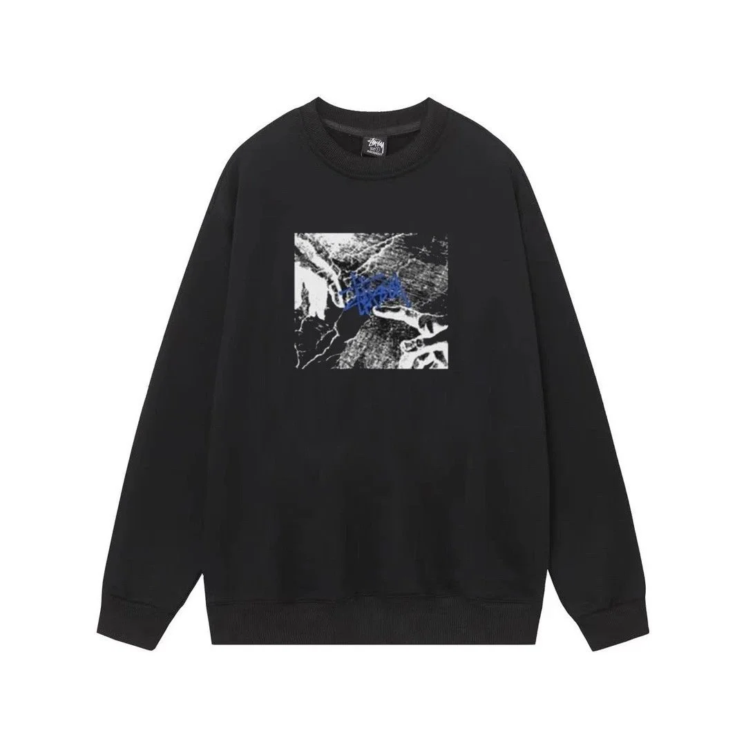 Stussy Stussy Stüssy Bear Black Crewneck Sweatshirt Black - 1