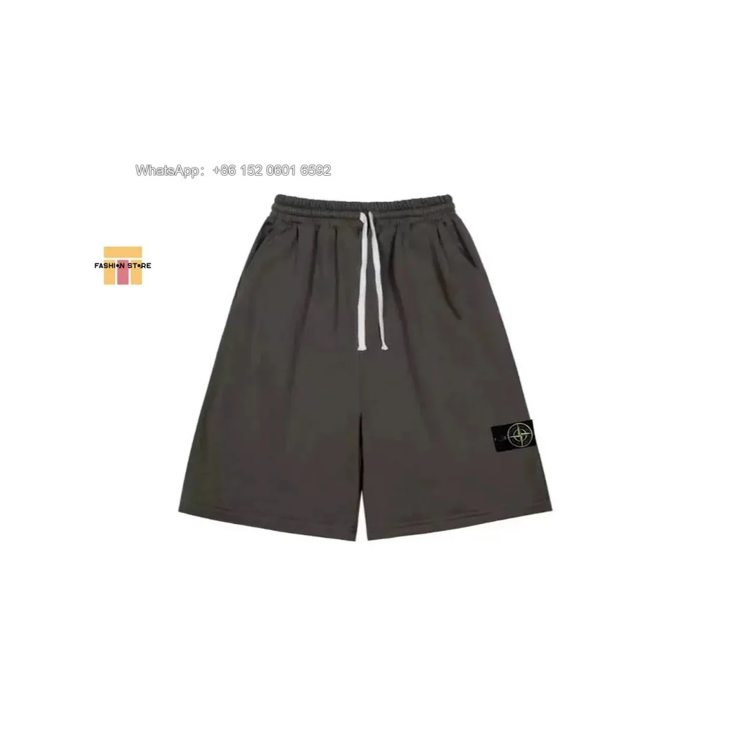 Stone Island Stone Island Charcoal Drawstring Shorts Grey