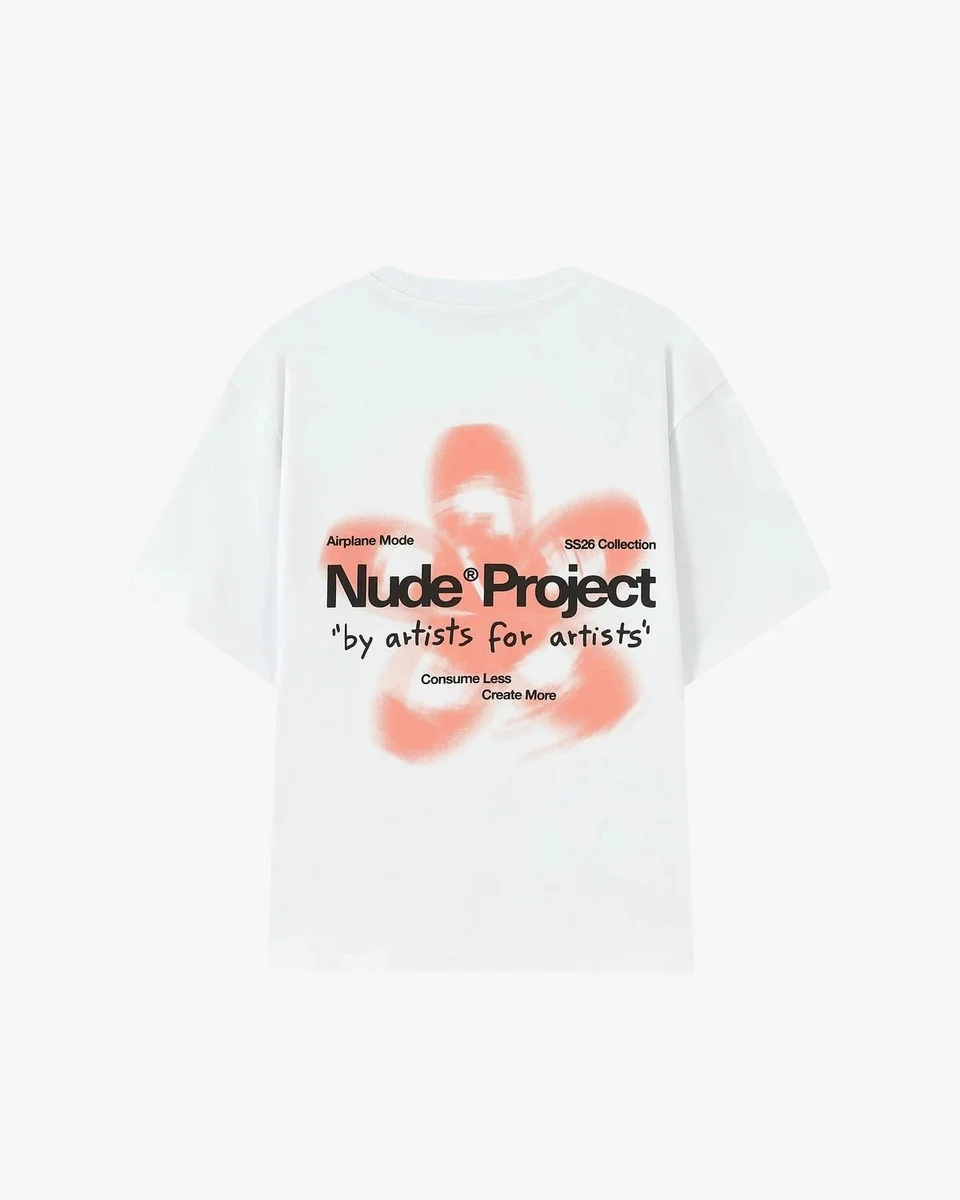 Nude Project Nude Project SS26 Airplane Mode White T-Shirt White - 1