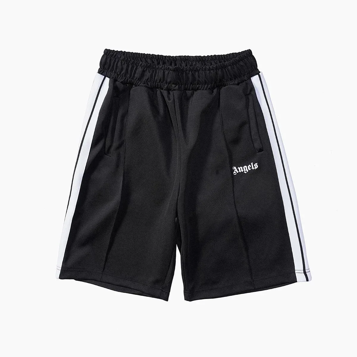Palm Angels Palm Angels Angels Black Track Shorts Black - 1