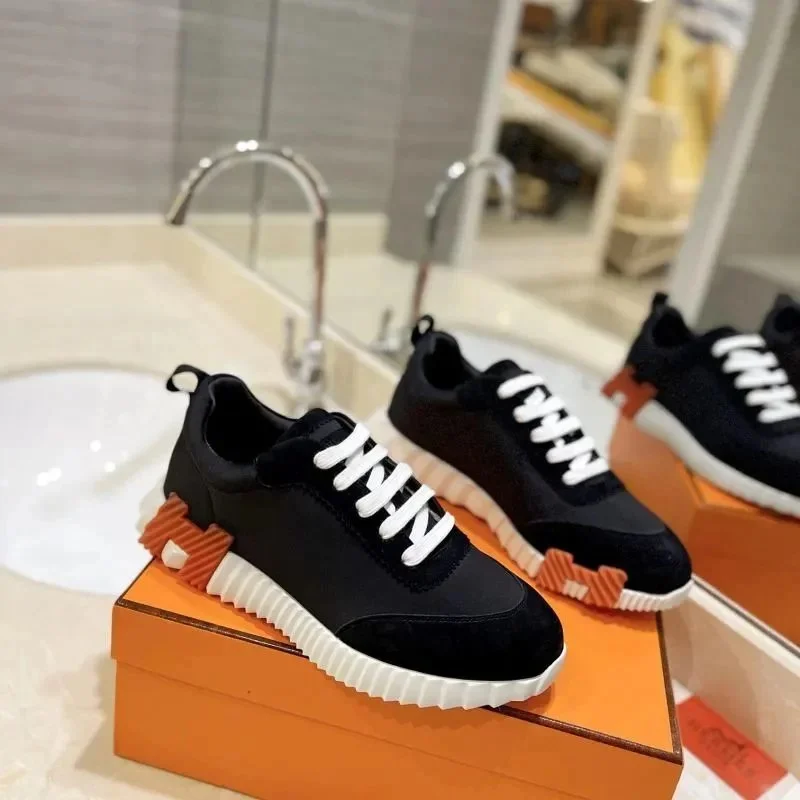 Hermès Hermès Runner Black/Orange Sneakers Black