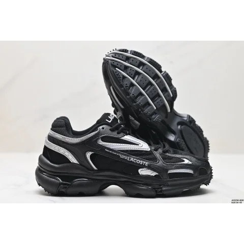 Lacoste Lacoste Lacoste Black & Silver Sneakers Black - 1