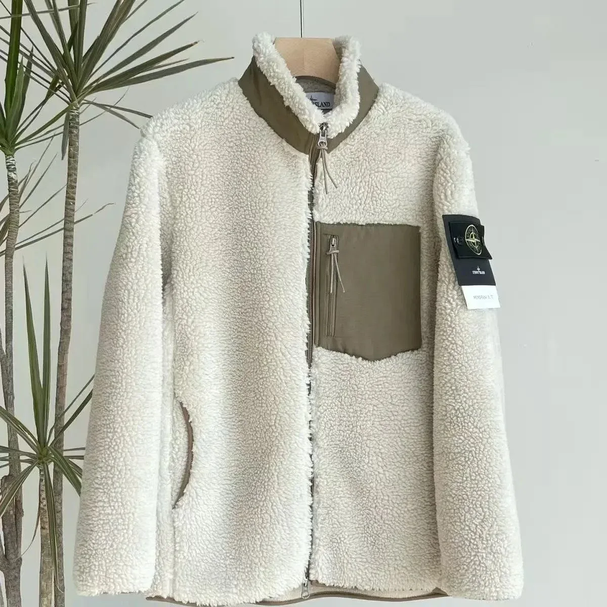 Stone Island Stone Island Cream Fleece Jacket Cream