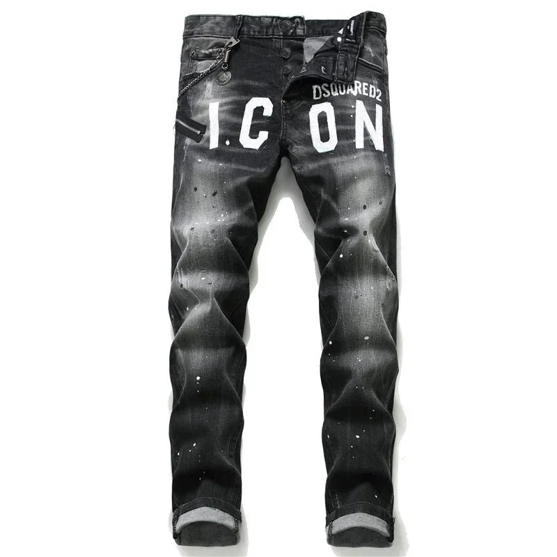 DSQUARED2 DSQUARED2 Icon Black/White Print Jeans Black