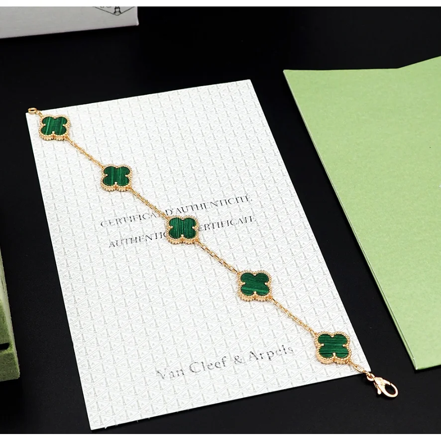 Van Cleef & Arpels Van Cleef & Arpels Alhambra Green Clover Bracelet Green - 1