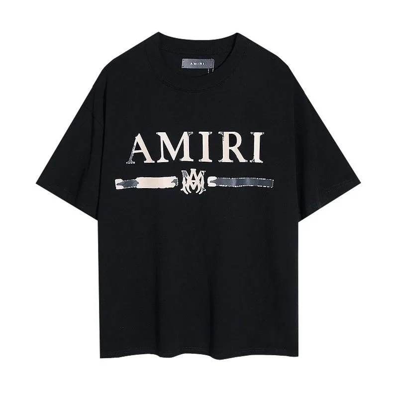 Amiri Amiri AMIRI Logo Black T-Shirt Black - 1