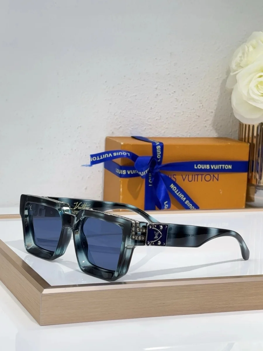 Louis Vuitton A23 blå Gradient solglasögon