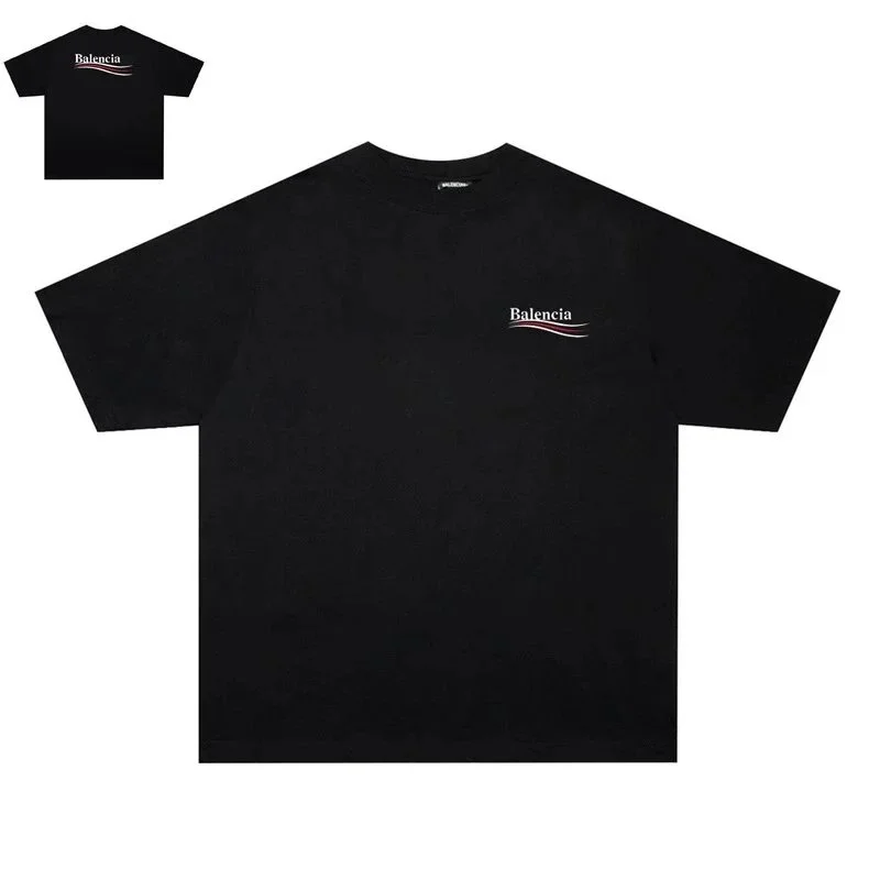 Balenciaga Balenciaga Coca-Cola Embroidered Black T-Shirt Black