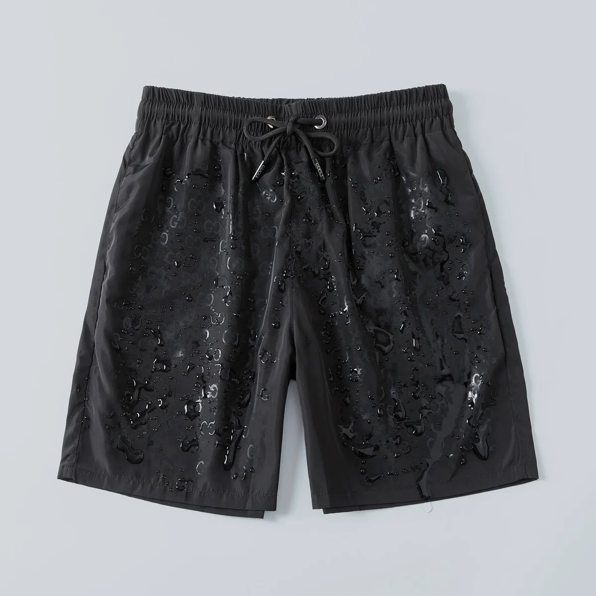 Gucci Gucci GG Monogram遇水显log-Gu-cci Shorts Black Black - 1