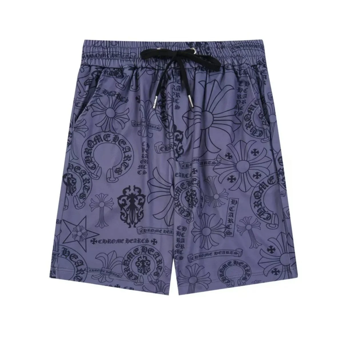 Chrome Hearts Chrome Hearts CH Purple/Black Printed Shorts Purple