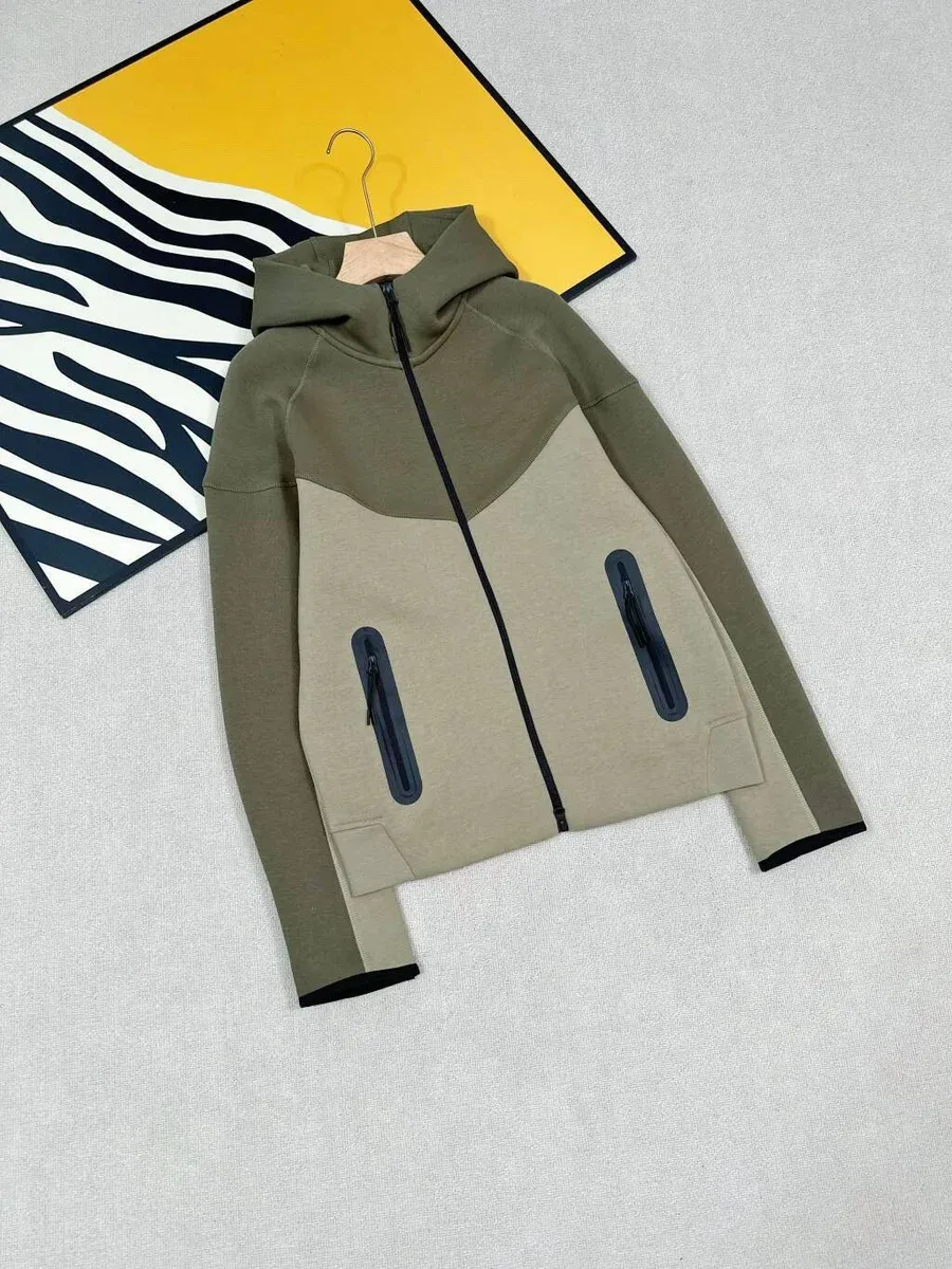 Other Military Green and Beige Hoodie Jacket Green - 1