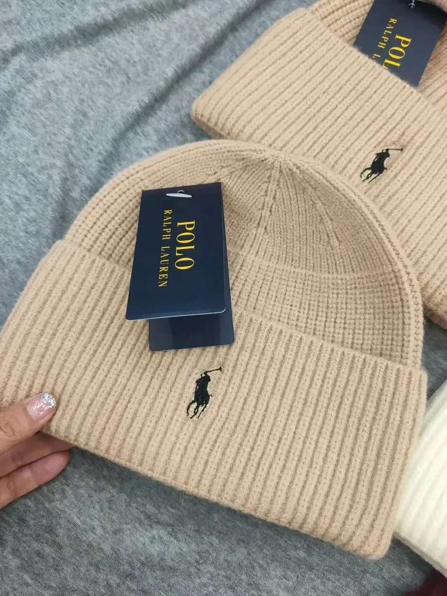 Polo Ralph Lauren Polo Ralph Lauren Beige Ribbed Beanie Beige - 1