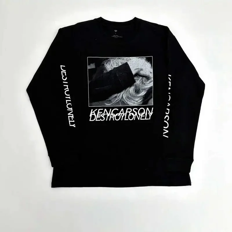 Other Black Kencarson Destroy Lonely Long Sleeve T-Shirt Black - 1
