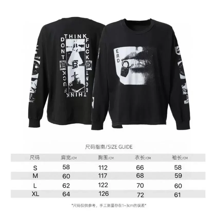 ERDEM ERDEM Black Graphic Long-Sleeve T-Shirt Black - 1