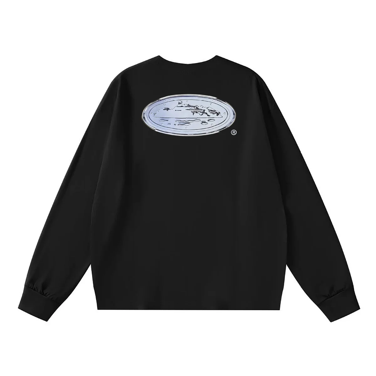 Other Black Graphic Long Sleeve T-Shirt Black - 1
