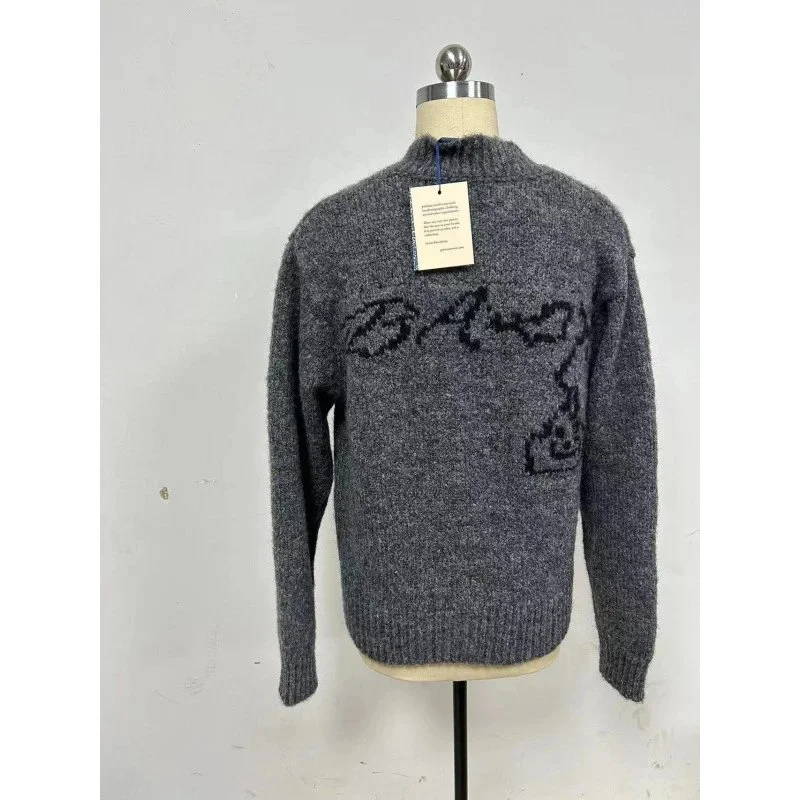 Other Gray BAUHAUS Logo Knit Sweater Grey - 1