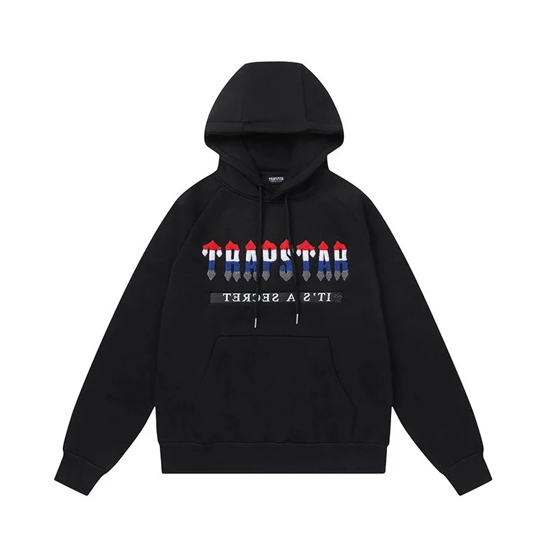 Trapstar Trapstar Black Graphic Hoodie Black - 1