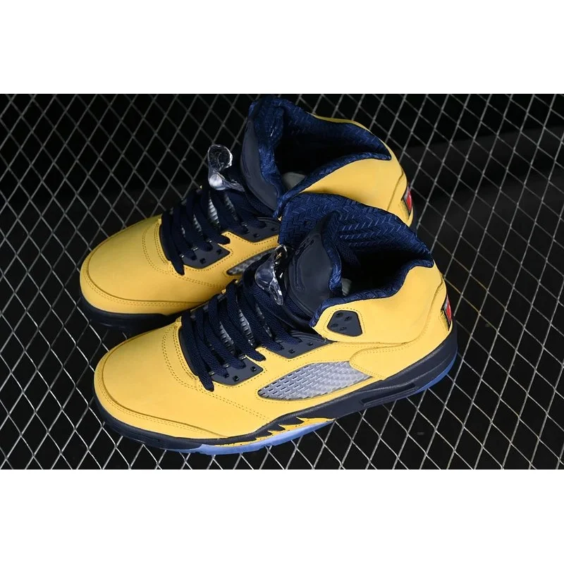 Jordan Air Jordan 5 Michigan Yellow Sneakers Yellow - 1