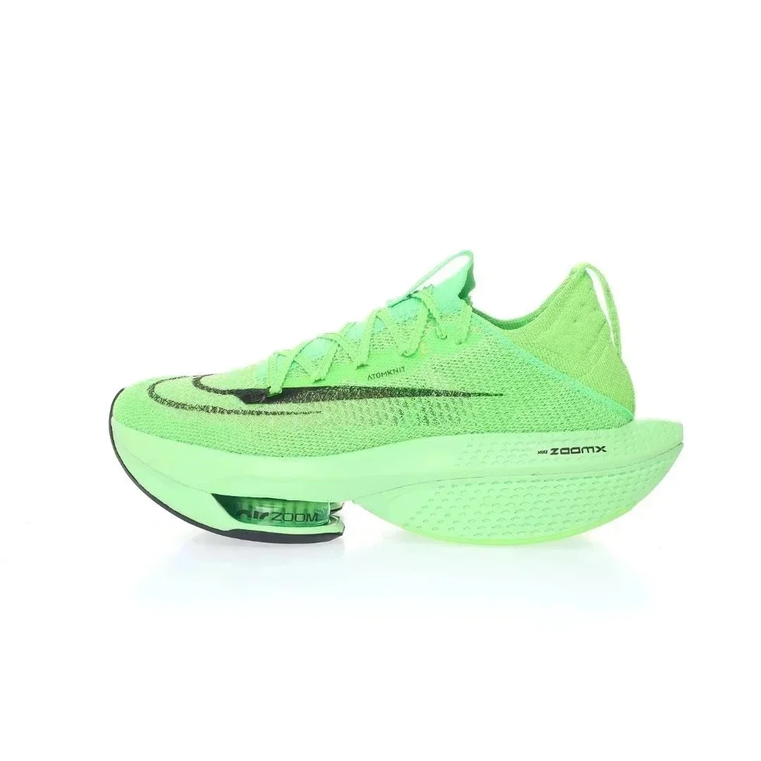 Nike Nike Air Zoom Alphafly NEXT% Neon Green Running Sneaker Green