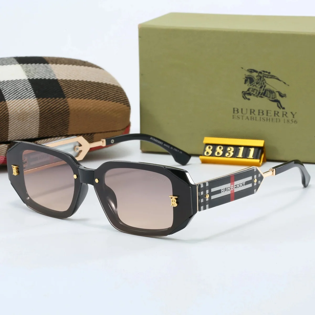 Burberry Burberry 88311 Gradient Lens Sunglasses Black - 1