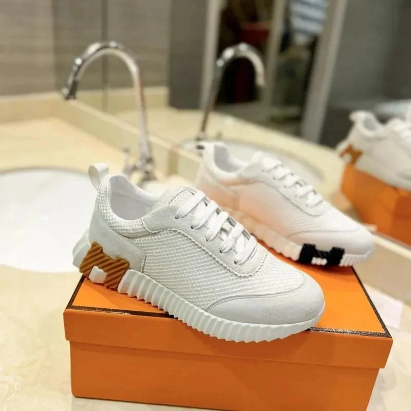 Hermès Hermès Runners White/Orange/Black Sneakers White
