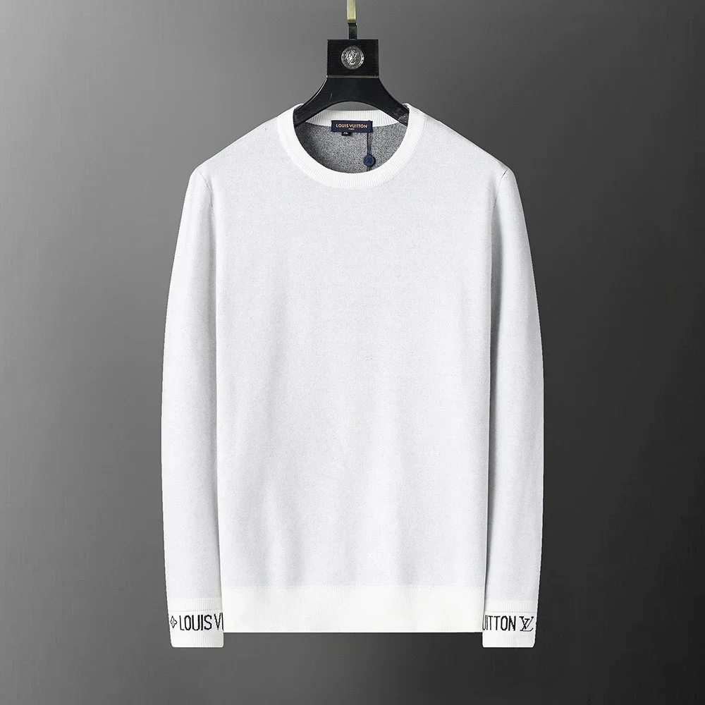Louis Vuitton Louis Vuitton White Logo Knit Sweater White
