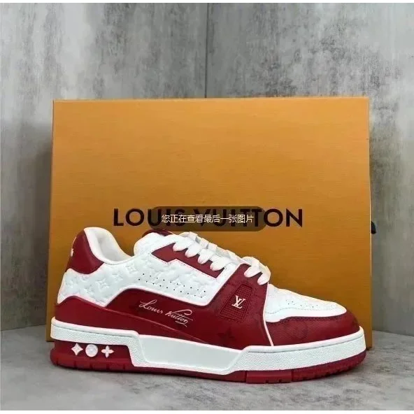 Louis Vuitton Louis Vuitton LV Trainer Burgundy/White Sneakers Multicolor