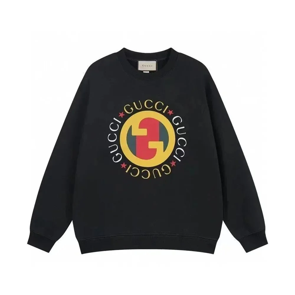 Gucci Gucci GC-04 Black Logo Sweatshirt Black - 1