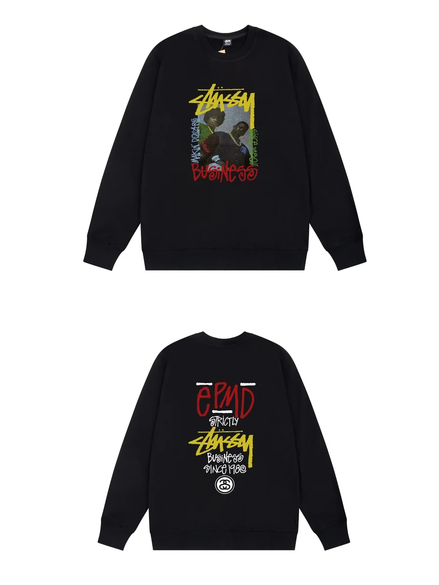 Stussy Stussy Stüssy Business Black Sweatshirt Black - 1