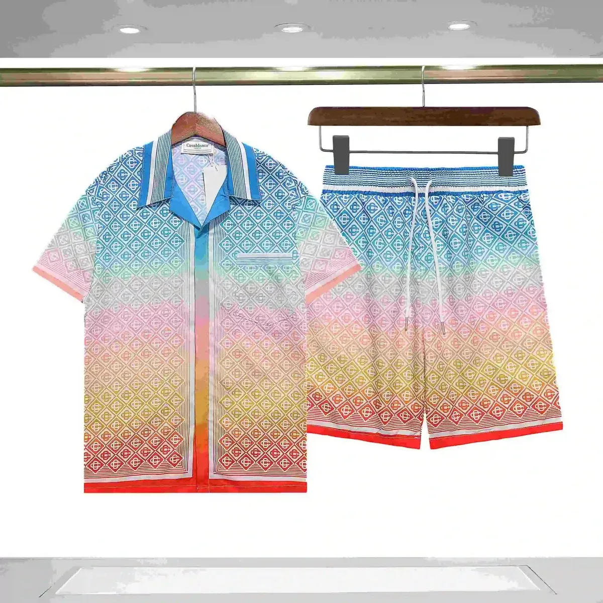 Other Unknown Brand Colorful Gradient Print Co-ord Set Multicolor - 1