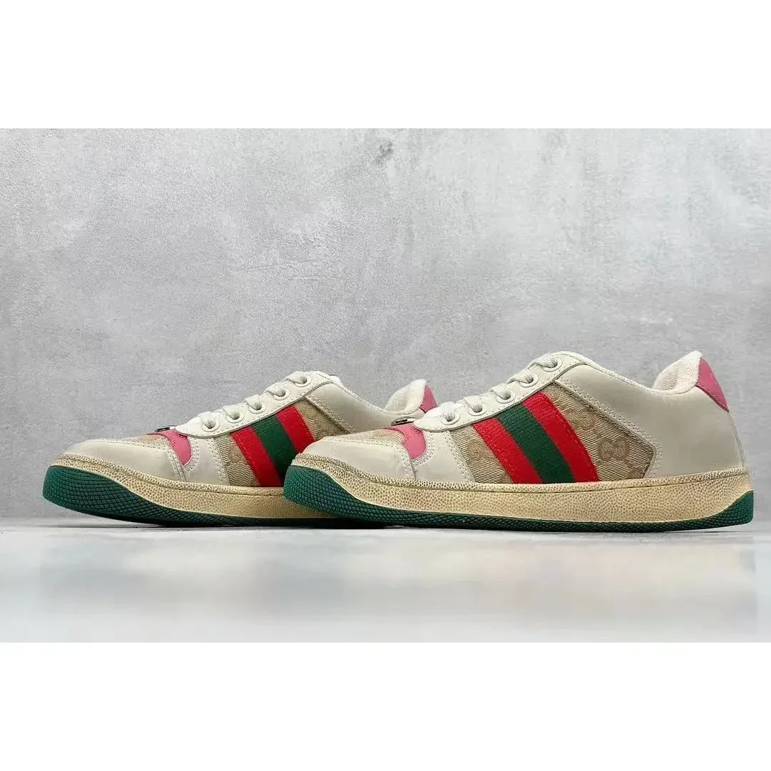 Gucci Gucci Ace Beige/Red/Green/Pink Sneakers Beige