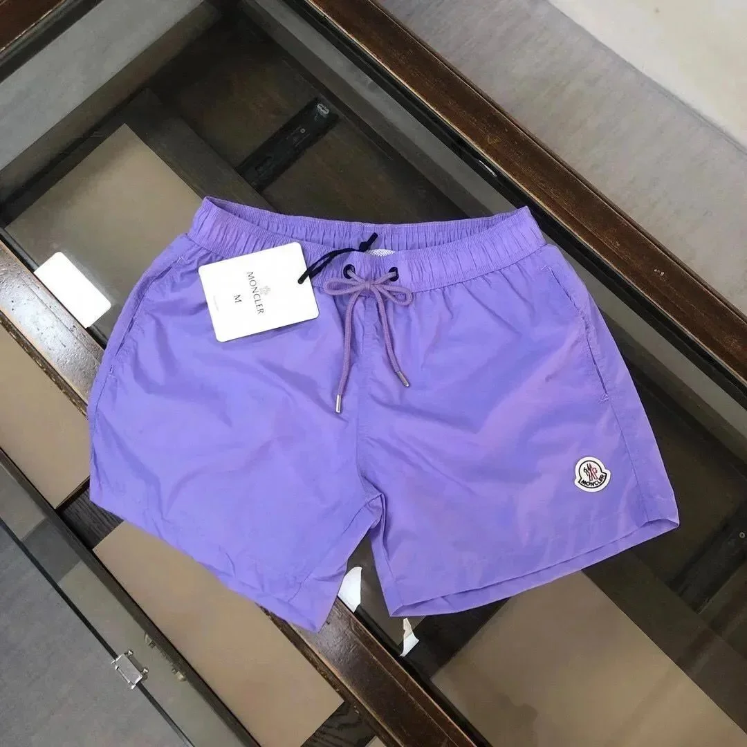 Moncler Moncler Purple Drawstring Shorts Purple