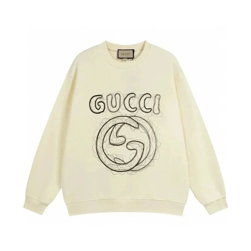 Gucci Gucci GC-05 Off-White Oversized Sweatshirt Cream - 1