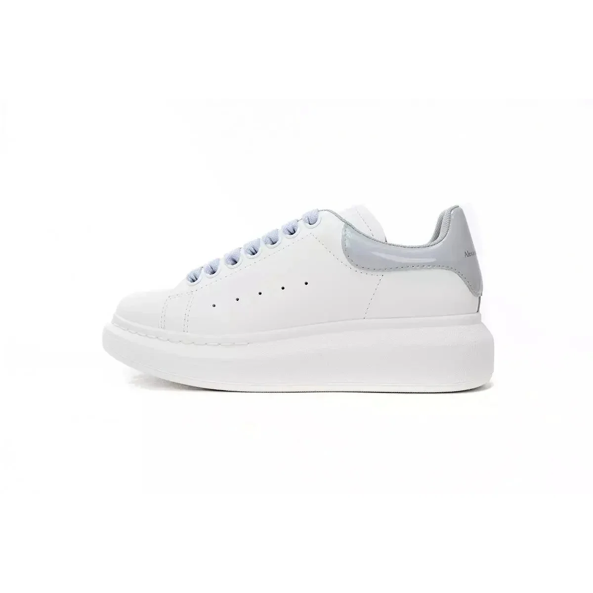 Alexander McQueen Alexander McQueen Oversized Platform Sneaker White Iris Blue White