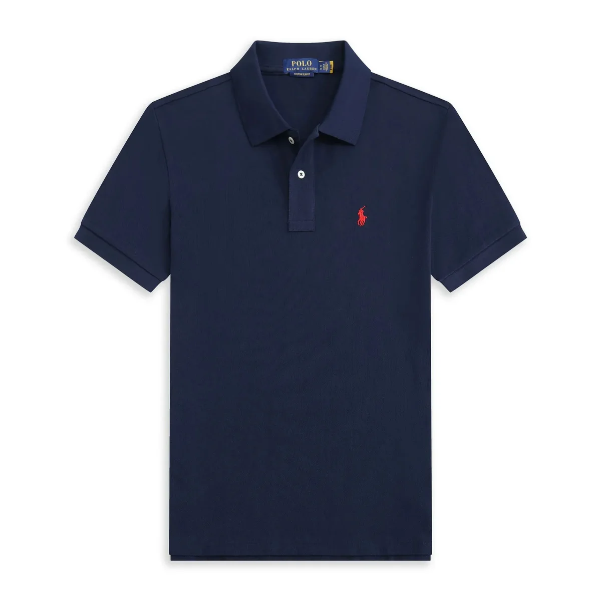 Polo Ralph Lauren Polo Ralph Lauren Classic Logo Navy Red Logo Polo Shirt Navy - 1