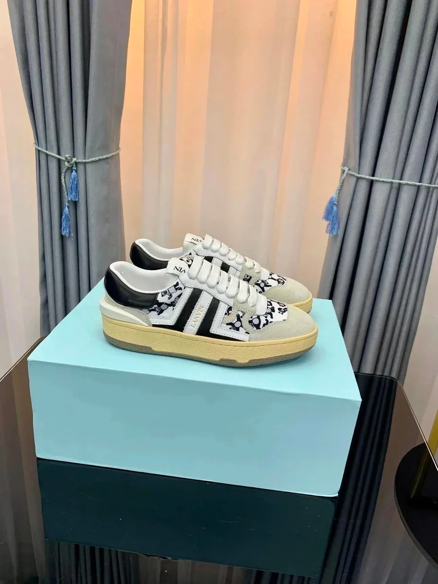 Lanvin Lanvin Nina Black & White Print Sneakers Black - 1