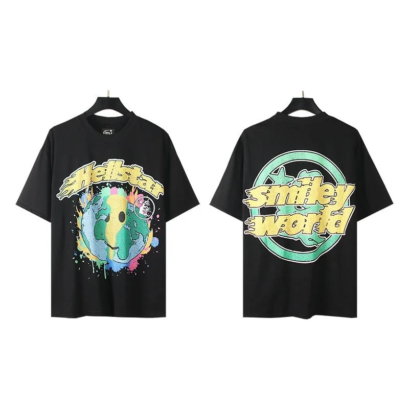 Hellstar Hellstar Smiley World Black T-Shirt Black - 1