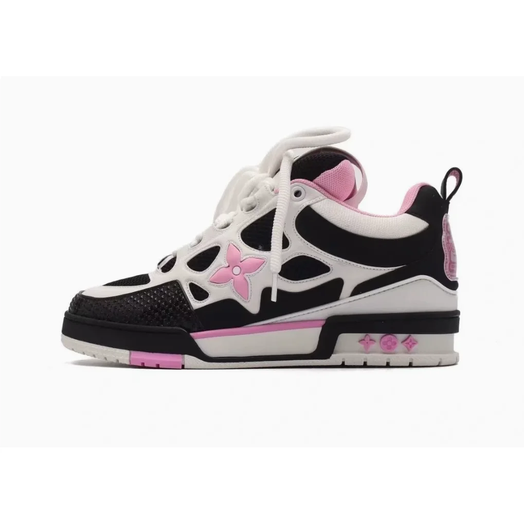 Louis Vuitton Louis Vuitton LV Trainer Black White Pink Sneakers Multicolor