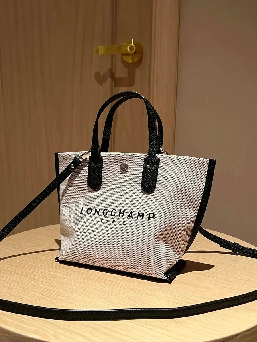 Longchamp Longchamp Le Pliage Paris Tote Bag Beige/Black Beige - 1