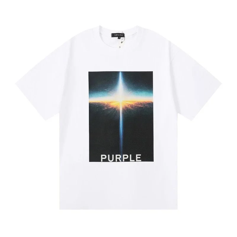 Purple Brand Purple Brand P001 'Purple' Graphic T-Shirt White White - 1