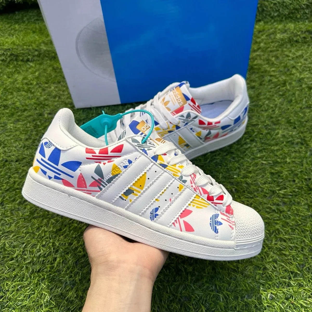 Adidas Adidas Superstar Colorful Trefoil Sneakers White - 1