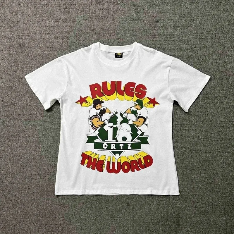 Other White 'Rules the World' Graphic T-Shirt White - 1