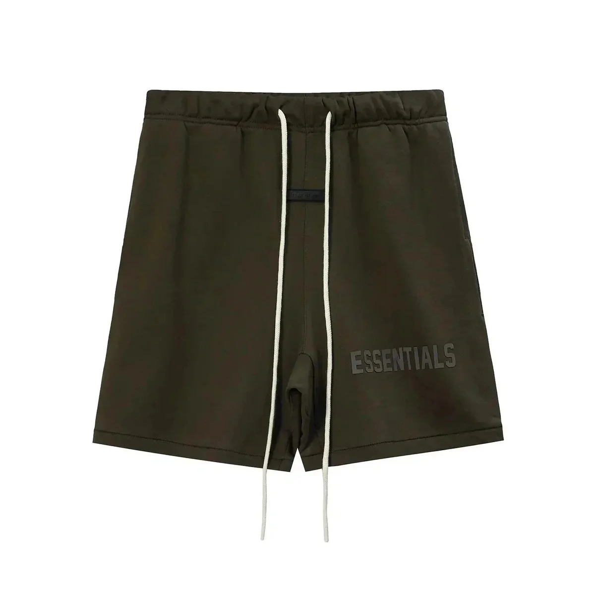 Fear of God Fear of God Essentials Olive Green Shorts Green - 1