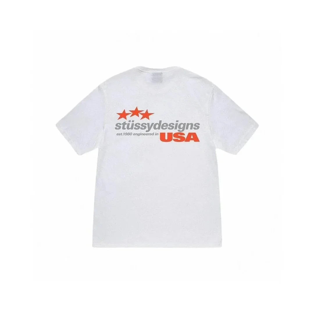 Stussy Stüssy STX-088 White USA Graphic T-Shirt White - 1