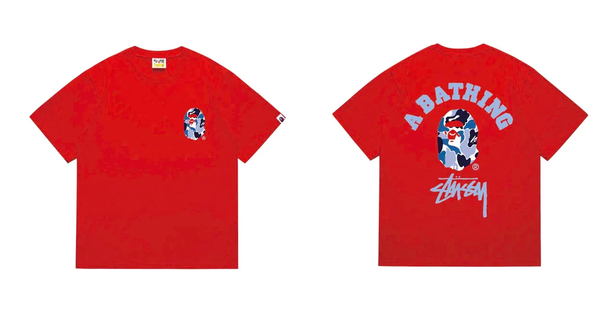A Bathing Ape A Bathing Ape BAPE STA 213 Red T-Shirt Red - 1