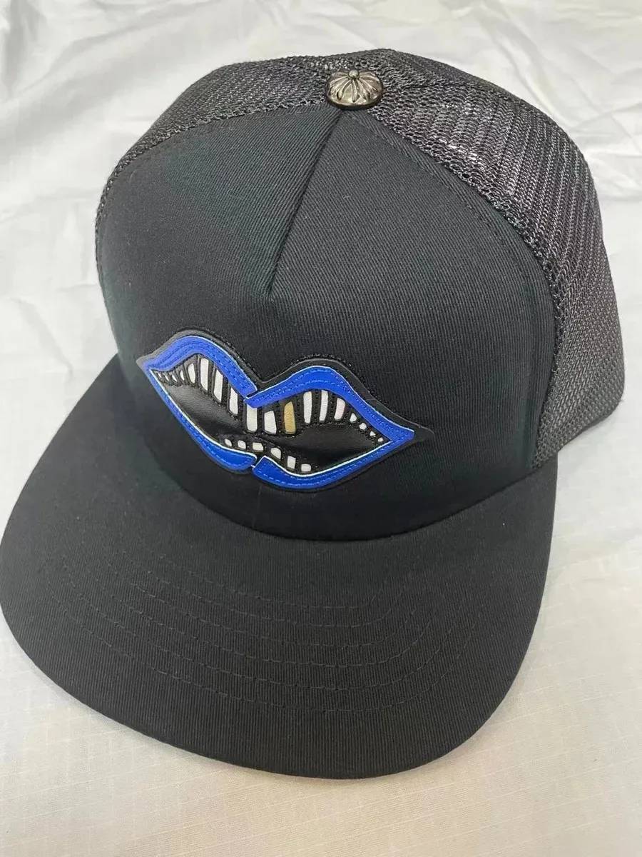 Chrome Hearts Chrome Hearts CH Cross Lip Cap Black Headwear Black - 1